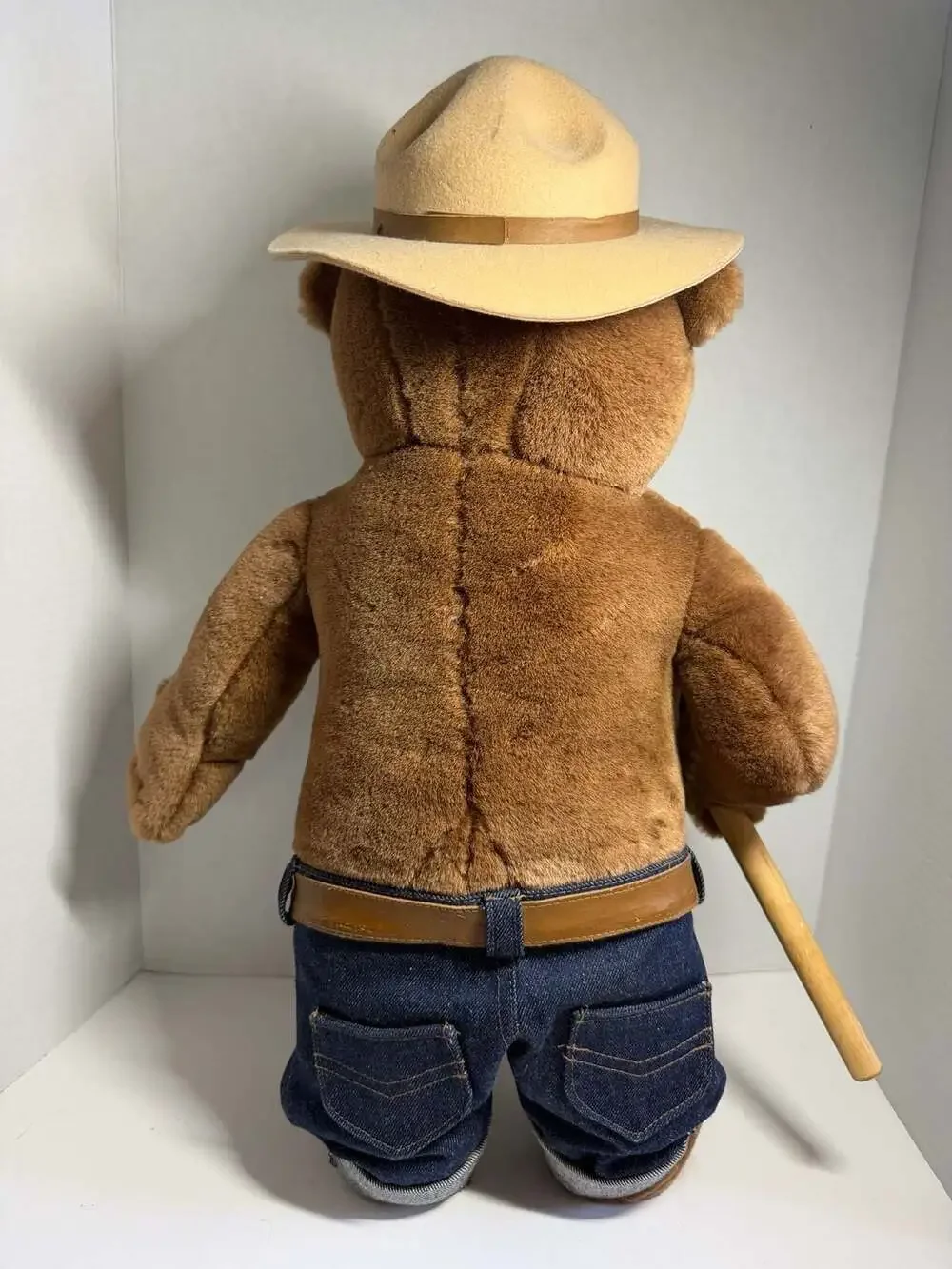 Vintage 1994 J.J. Wind Smokey Bear 50th Anniversary Plush Doll with Shovel